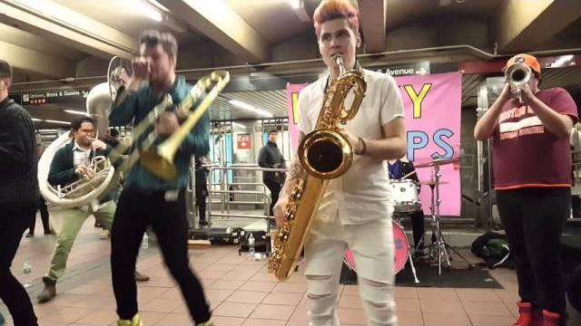 Lucky chops @ herald sq Lucky chops @ herald sq