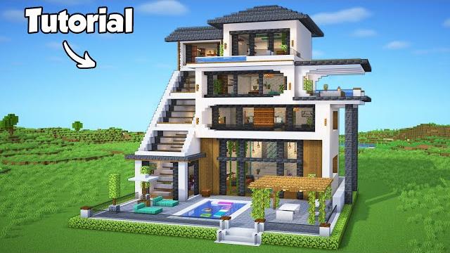 Minecraft: how to build a modern house tutorial (easy to follow) #50 - interior in description! Minecraft: how to build a modern house tutorial (easy to follow) #50 - interior in description!