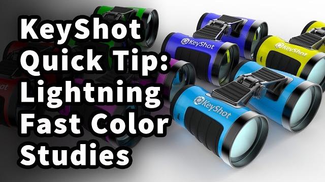 Keyshot quick tip: lightning fast color studies Keyshot quick tip: lightning fast color studies