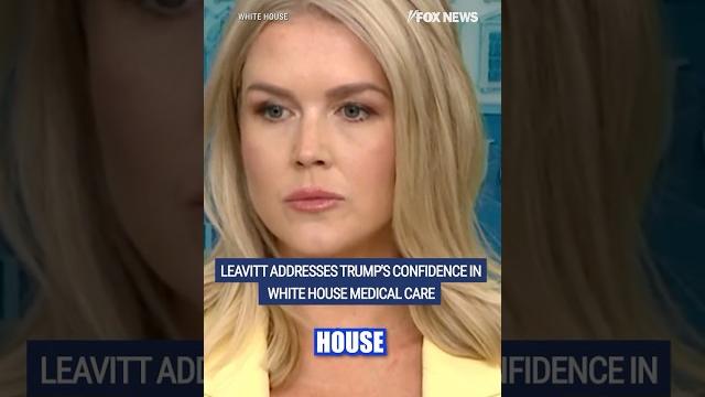 Leavitt questioned on trump's confidence in white house physicians after biden diagnosis #shorts #us Leavitt questioned on trump's confidence in white house physicians after biden diagnosis #shorts #us