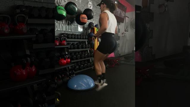 Bosu ball jumping toe taps Bosu ball jumping toe taps