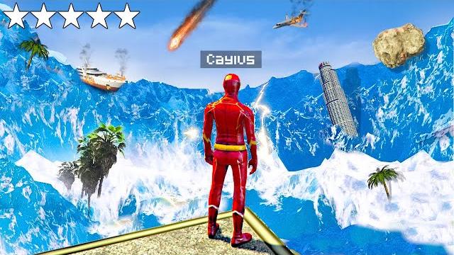 Surviving the biggest tsunami as the flash in gta 5.. Surviving the biggest tsunami as the flash in gta 5..