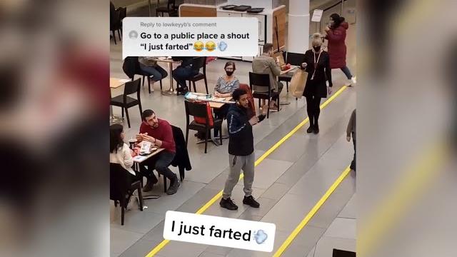 Shouting i just farted in public! public dare Shouting i just farted in public! public dare