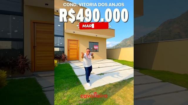 R$490,000 — 3 bedroom house in condominium! integrated living room and grassy backyard with bar... R$490,000 — 3 bedroom house in condominium! integrated living room and grassy backyard with bar...