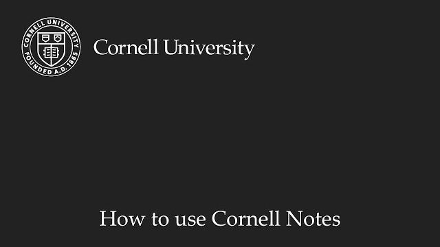 How to use cornell notes How to use cornell notes
