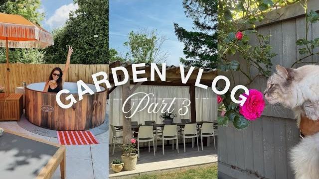 Uk garden transformation pt. 3! setting up our lay-z-spa hot tub, styling + planting hanging baskets Uk garden transformation pt. 3! setting up our lay-z-spa hot tub, styling + planting hanging baskets