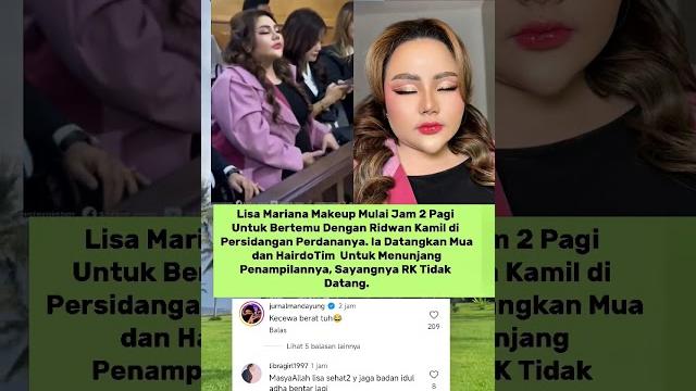 Lisa mariana dandan dari jam 2 pagi dengan panggi mua dan tim hairdo untuk bertt rk di pengadilan Lisa mariana dandan dari jam 2 pagi dengan panggi mua dan tim hairdo untuk bertt rk di pengadilan