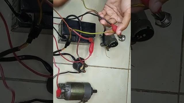 Rangkaian listrik starter motor Rangkaian listrik starter motor