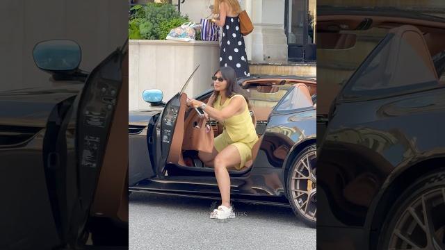 Beautiful rich lady getting out her aston martin at hotel paris #monaco #luxury #trending #lifestyle Beautiful rich lady getting out her aston martin at hotel paris #monaco #luxury #trending #lifestyle