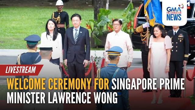 Live: welcome ceremony for singapore pm lawrence wong at malacañang | gma integrated news - replay Live: welcome ceremony for singapore pm lawrence wong at malacañang | gma integrated news - replay