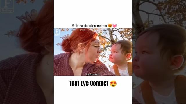 Eye contact #babyshorts #funny #funnymemes #mother #son Eye contact #babyshorts #funny #funnymemes #mother #son