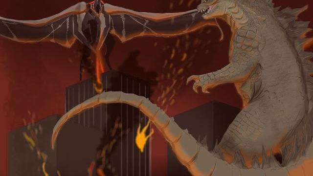 Godzilla vs muto 2014 timelapse Godzilla vs muto 2014 timelapse