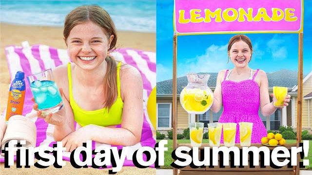 My daughter's epic new summer routine My daughter's epic new summer routine