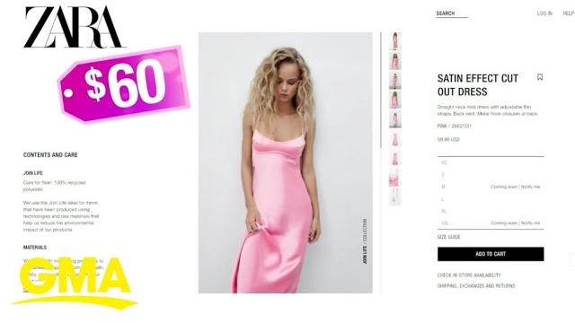 $60 pink dress from zara goes viral on tiktok l gma $60 pink dress from zara goes viral on tiktok l gma