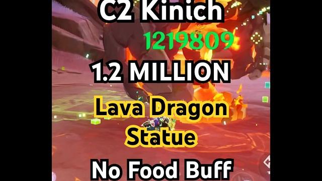 C2 kinich hits 1.2 million on lava dragon statue with c2 furina and no food buff - genshin impact C2 kinich hits 1.2 million on lava dragon statue with c2 furina and no food buff - genshin impact