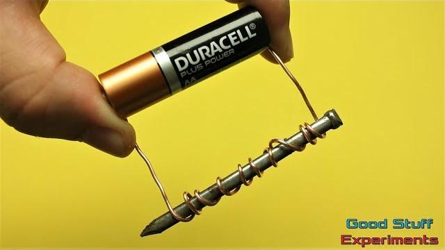 How to make an electromagnet - science experiment How to make an electromagnet - science experiment