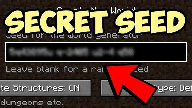 The secret minecraft seed The secret minecraft seed