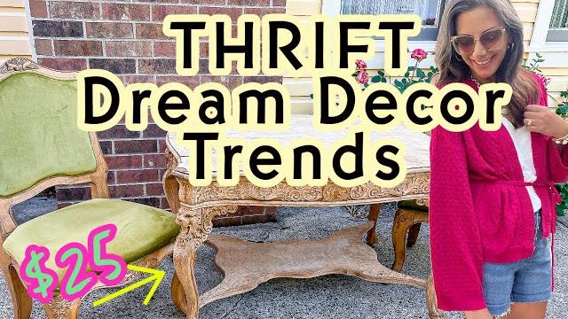 Home decor trends on a budget | thrift with me | shopping goodwill and an estate sale #decor Home decor trends on a budget | thrift with me | shopping goodwill and an estate sale #decor