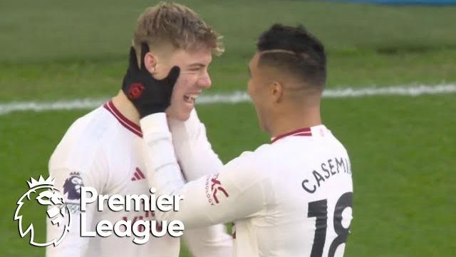 Rasmus hojlund puts manchester united 1-0 in front of luton town | premier league | nbc sports Rasmus hojlund puts manchester united 1-0 in front of luton town | premier league | nbc sports