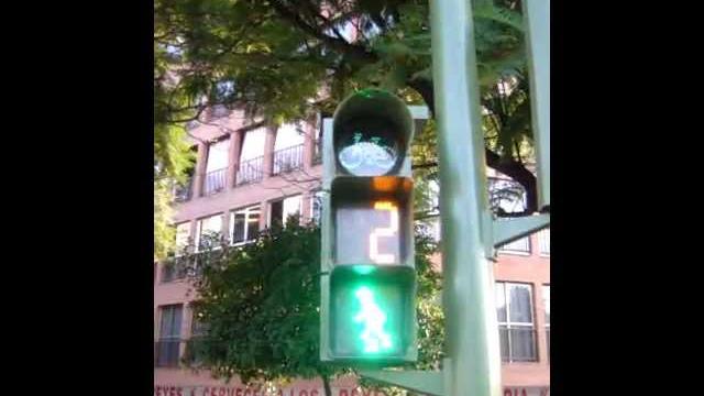 Traffic lights with countdown indicator Traffic lights with countdown indicator