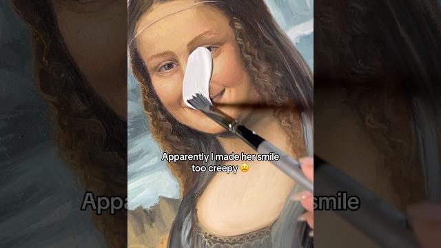 Changing mona lisas smile #artchallenge Changing mona lisas smile #artchallenge