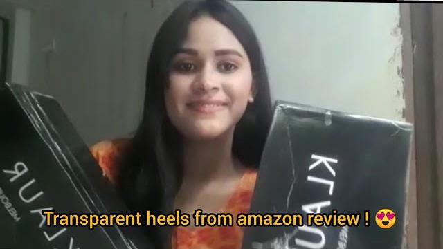 Transparent heels from amazon review ! Transparent heels from amazon review !