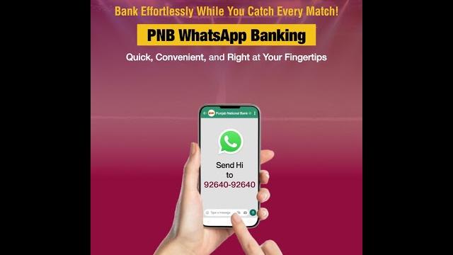 Pnb whatsapp banking Pnb whatsapp banking