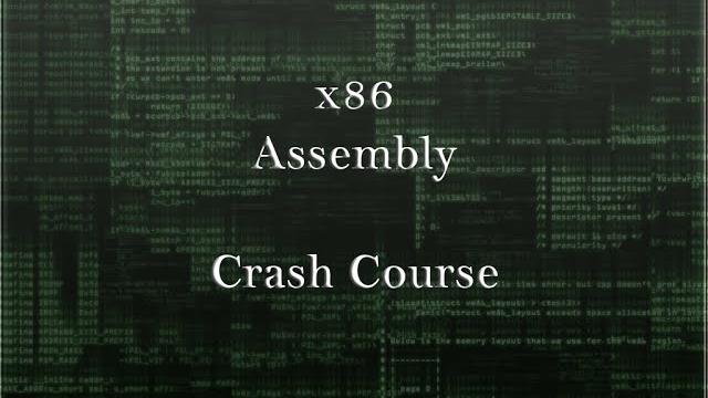 X86 assembly crash course X86 assembly crash course