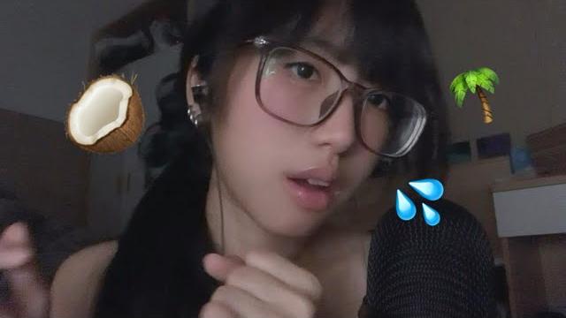 【00猪 asmr】令人刺痛的快速椰子雨 | stinging fast coconut rain 【00猪 asmr】令人刺痛的快速椰子雨 | stinging fast coconut rain