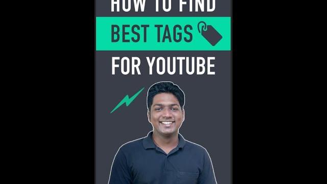 How to find best tags for youtube videos #shorts How to find best tags for youtube videos #shorts