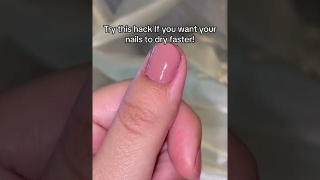 If you want your nail polish to dry faster try this hack! #nailpolishhack #nailhacks #ipsy If you want your nail polish to dry faster try this hack! #nailpolishhack #nailhacks #ipsy