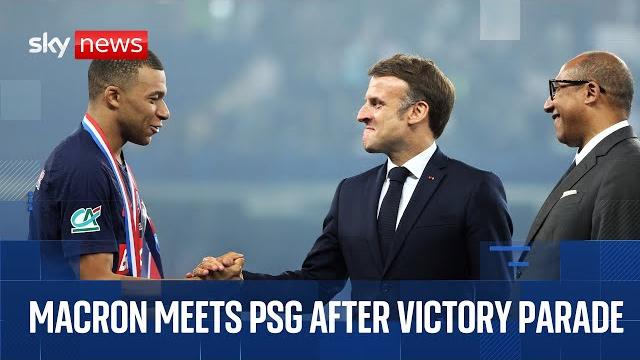 Live: french president macron meets psg team at élysée palace after 5-0 triumph over inter milan Live: french president macron meets psg team at élysée palace after 5-0 triumph over inter milan