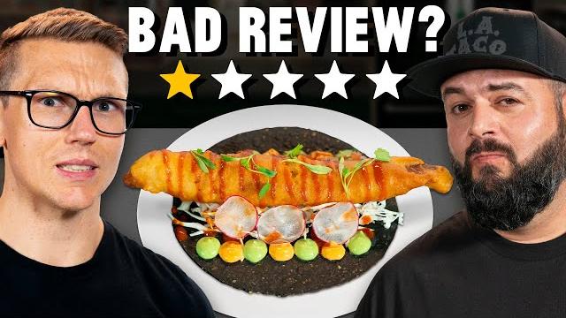 Josh gets roasted by pro food critic Josh gets roasted by pro food critic