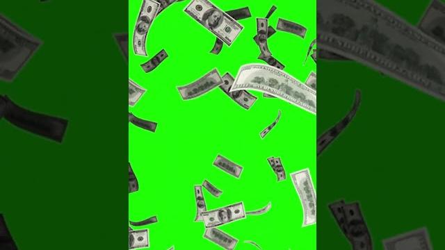 Dollars money falling free background animation Dollars money falling free background animation