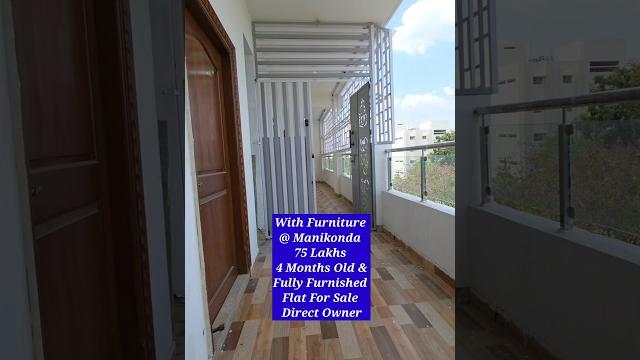 With furniture @ manikonda || 75 lakhs - fully furnished flat for sale - direct owner : 9500018871 With furniture @ manikonda || 75 lakhs - fully furnished flat for sale - direct owner : 9500018871