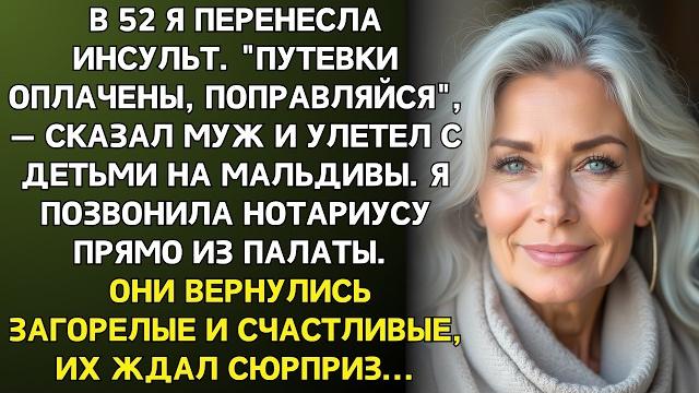 После моего инсульта муж с детьми улетели на мальдивы . в реанимации я решиала переписать завещание… После моего инсульта муж с детьми улетели на мальдивы . в реанимации я решиала переписать завещание…