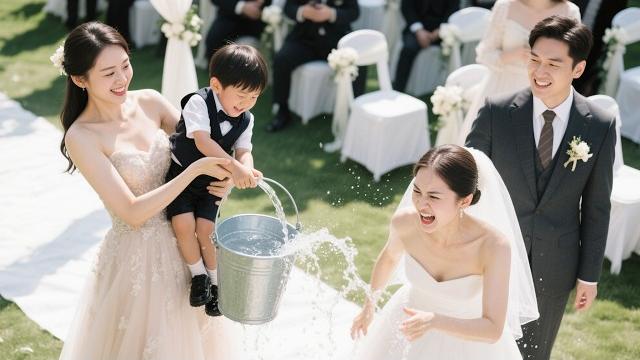A 5-year-old kid crushes his stepmom’s wedding, asks a pretty lady to be his mom, and threatens dad! A 5-year-old kid crushes his stepmom’s wedding, asks a pretty lady to be his mom, and threatens dad!