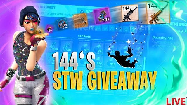 144 fortnite save the world dropbox weapon's giveaway #giveaway #fortnite #live #stw #stwgiveaway 144 fortnite save the world dropbox weapon's giveaway #giveaway #fortnite #live #stw #stwgiveaway