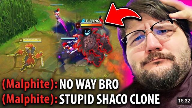 This ap malphite player learns about shaco ult! This ap malphite player learns about shaco ult!