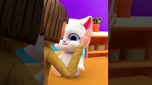 Котёнок испугался! #shorts #3d #смешное Котёнок испугался! #shorts #3d #смешное