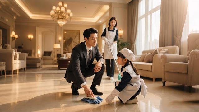 Cinderella and her daughter work as cleaners, ceo recognizes that this is his child Cinderella and her daughter work as cleaners, ceo recognizes that this is his child