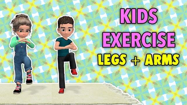 Legs + arms kids exercise at home Legs + arms kids exercise at home