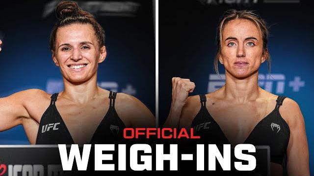 Blanchfield vs barber weigh-ins | ufc vegas 107 Blanchfield vs barber weigh-ins | ufc vegas 107
