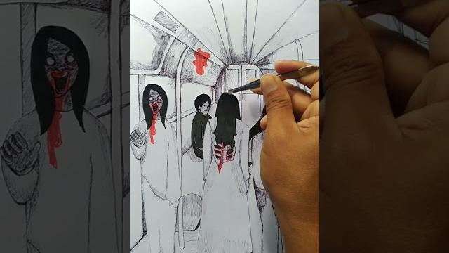 Pop up kereta api hantu | ghosts at train. #shorts Pop up kereta api hantu | ghosts at train. #shorts