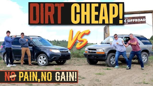 We buy two dirt cheap 4wd cars & immediately bash them off-road! | no pain, no gain ep. 1 We buy two dirt cheap 4wd cars & immediately bash them off-road! | no pain, no gain ep. 1