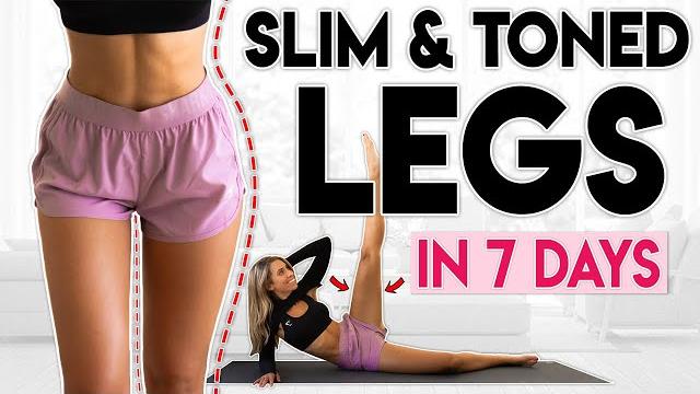 Slim and toned legs in 7 days | 8 minute home workout Slim and toned legs in 7 days | 8 minute home workout