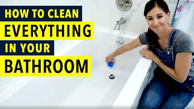 How to clean everything in your bathroom! How to clean everything in your bathroom!