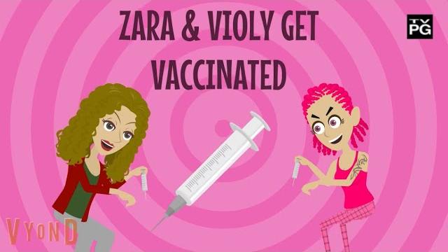 Zara & violy get vaccinated Zara & violy get vaccinated
