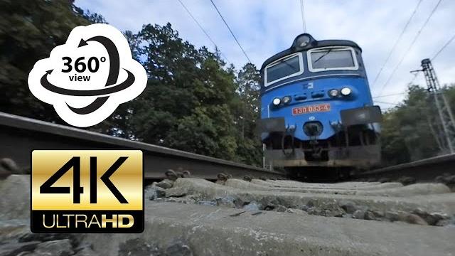 360° camera under freight train (4k) 360° camera under freight train (4k)
