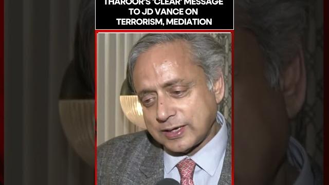 Shashi tharoor's 'clear' message to jd vance on terrorism; shares india’s firm stand #shorts Shashi tharoor's 'clear' message to jd vance on terrorism; shares india’s firm stand #shorts